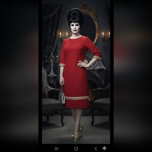 Vintage 70s Edith Flagg Designer Mod Dress S